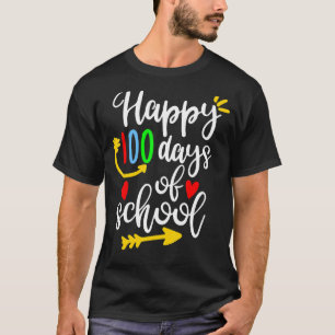 T-shirt 100e jour de l'école enseignant garçons filles 100