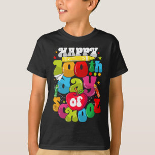 T-shirt 100e Jour De L'École Enseignants Étudiants Heureux