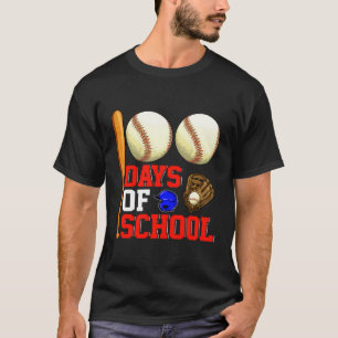T-shirt 100E Jour De L'École Étudiant De Baseball 100 D
