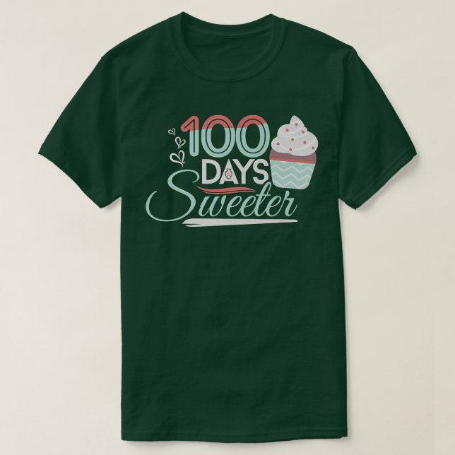 T-shirt 100e Jour De L'École Professeur Sweet Candy 1 (Design devant)