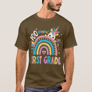 T-shirt 100e Jour de l'école Unicorn 100 Jours magiques Pr