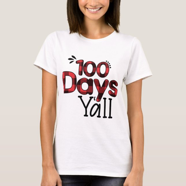 T-shirt 100e jour de l'enseignant scolaire (Devant)