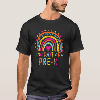 T-shirt 100e Jour De Pré K School Rainbow 100 Jours Plus i