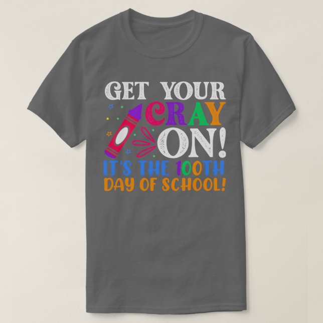 T-shirt 100e jour d'école 34 (Design devant)
