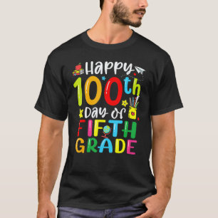 T-shirt 100e jour d'école 5e cinquième année enseignant ét