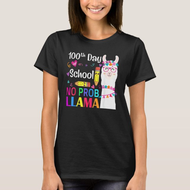 T-shirt 100e jour d'école enseignant élève 100 jours intel (Devant)