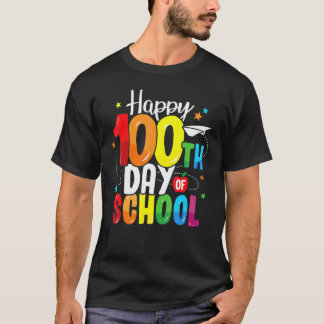 T-shirt 100e jour d'école enseignants enfants enfant heure