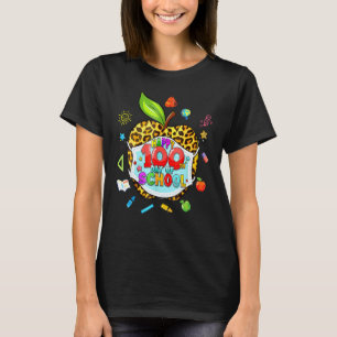 T-shirt 100e jour d'école Masque de léopard pomme virtuell