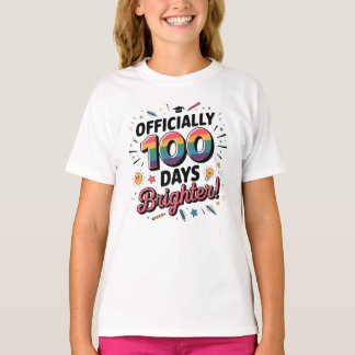 T-shirt 100e jour d'école, officiellement 100 jours plus l