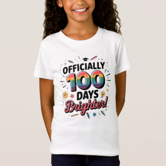 T-Shirt 100e jour d'école, officiellement 100 jours plus l