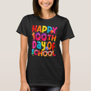 T-shirt 100E Jour D'École Pour Enseignants Garçons Filles