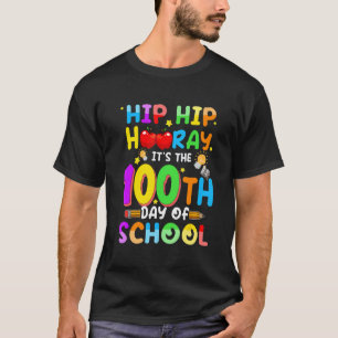 T-shirt 100e jour d'école pour garçons filles 100 jours en
