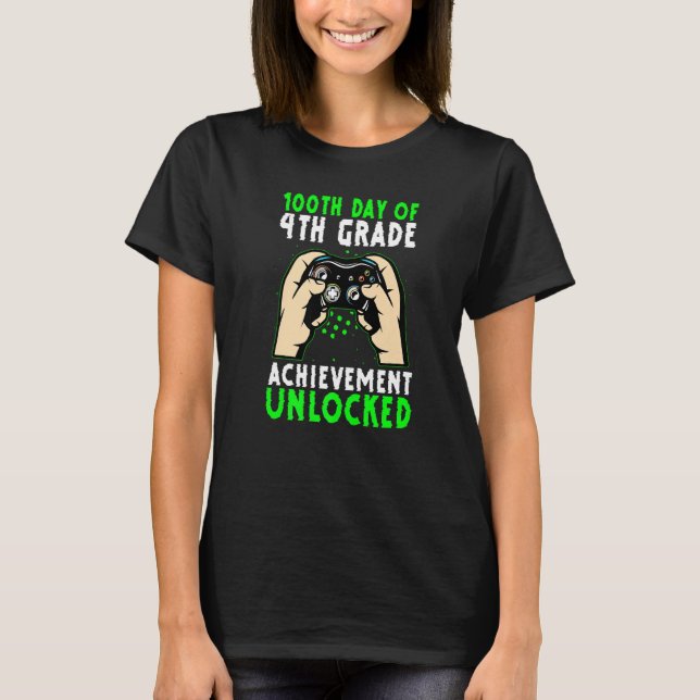 T-shirt 100e Jour Du Costume De 4e Année Pour Les Garçons  (Devant)