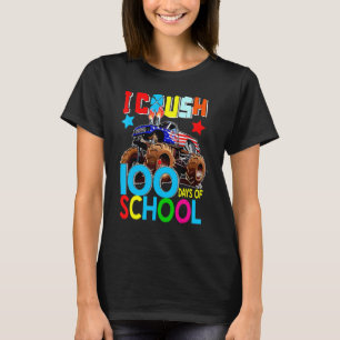 T-shirt 100e jour I crush 100 Days Of School Monster Truck