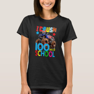 T-shirt 100e jour I crush 100 Days Of School Monster Truck