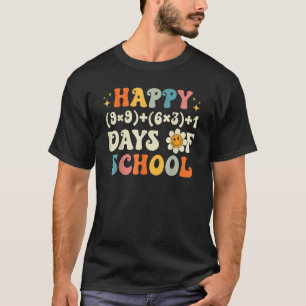 T-shirt 100e Jour Math Enseignant Math Formula Happy 100 J