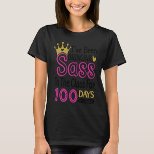 T-shirt 100e jour Mignonne Apporte Sass à la classe 100 jo