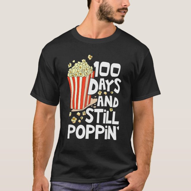 T-shirt 100ème Jour De L'École 100 Jours Et Toujours Poppi (Devant)