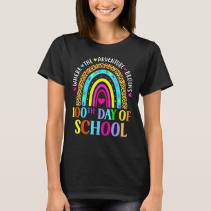T-shirt 100ème Jour De L'École Enseignant 100 Jours Smarte