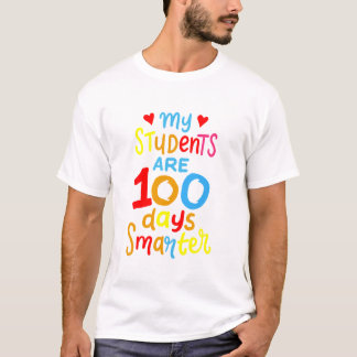 T-shirt 100ème Jour De L'École Enseignant Long Sleeve T Ch