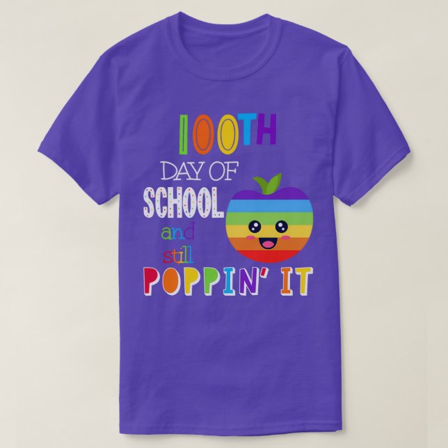 T-shirt 100ème Jour De L'École Et Toujours Poppinx27 It 2 (Design devant)