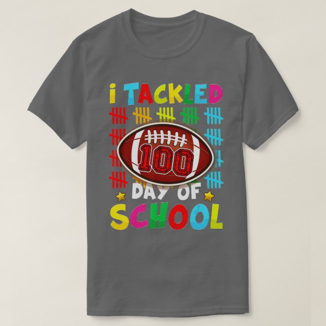 T-shirt 100ème Jour de l'école J'ai traité 100 Jours de l' (Design devant)