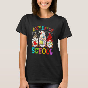 T-shirt 100ème Jour De L'École Mignonne Costume Gnome Pour