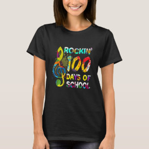 T-shirt 100ème Jour De L'École Rockin 100 Jours De L'École