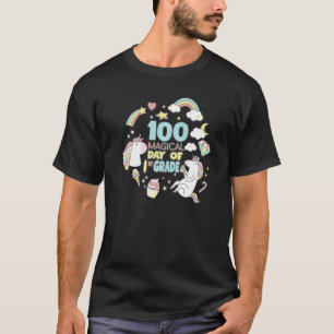 T-shirt 100ème Jour De L'École Unicorn Mignonne tenue