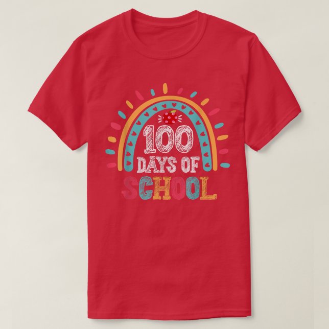 T-shirt 100ème Jour De L'Enseignant De L'École - 100 Jours (Design devant)