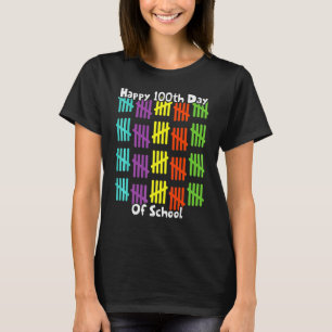 T-shirt 100ème Jour De Sticks D'École Nombre Heureux 100 J