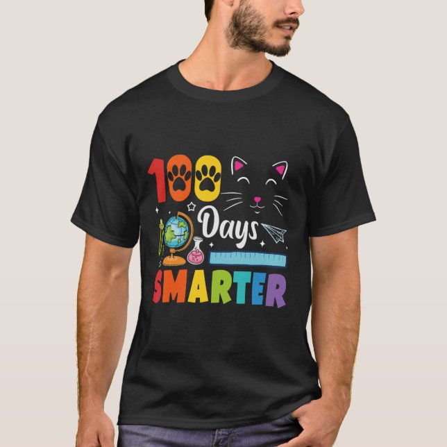 T-shirt 100ème Jour D'Étudiants 100 Jours Amour Des Chats (Devant)