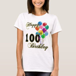 T-shirt 100th cadeaux d'anniversaire et habillement