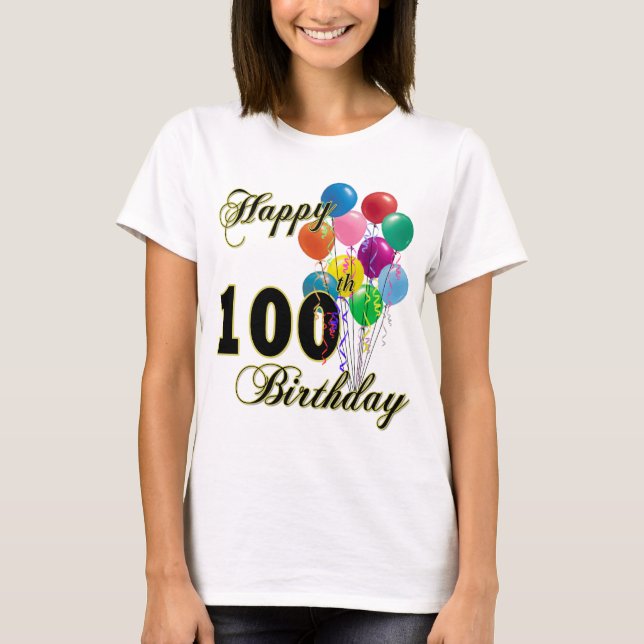 T-shirt 100th cadeaux d'anniversaire et habillement (Devant)