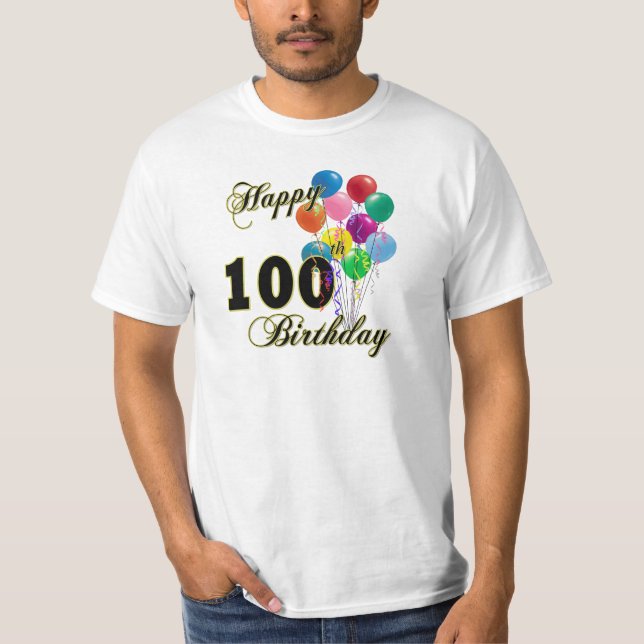T-shirt 100th cadeaux d'anniversaire et habillement (Devant)