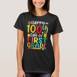T-shirt 100th Day Of School 1st First Grade Teacher Studen