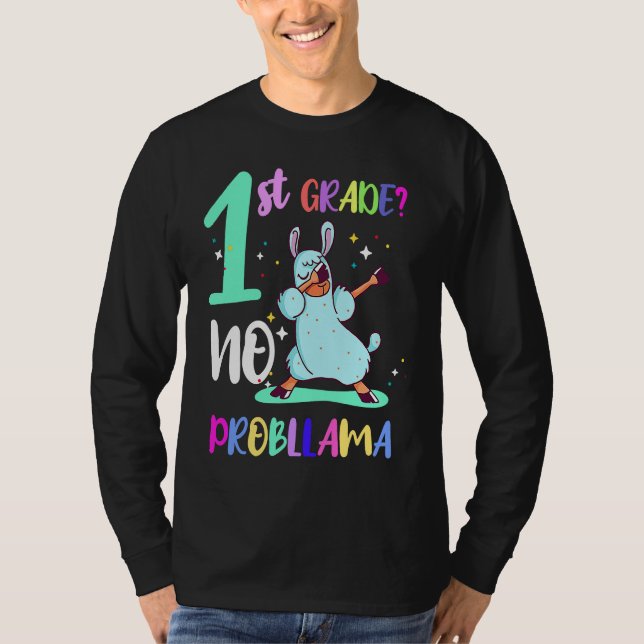 T-shirt 100th day of school llama for child (Devant)