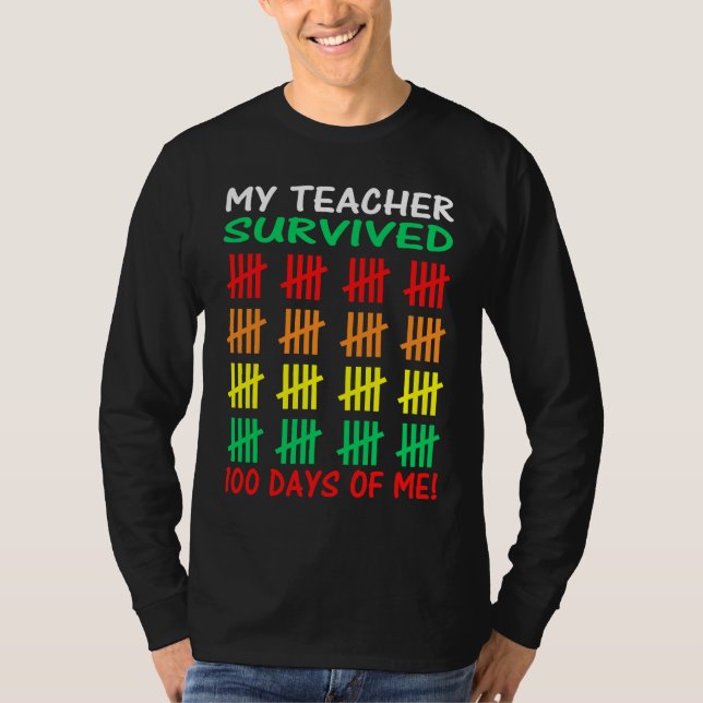 T-shirt 100th Day of School Student Teacher 100 Days of Sc (Devant)