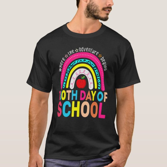T-shirt 100th Day Of School Teacher 100 Days Smarter Leopa (Devant)