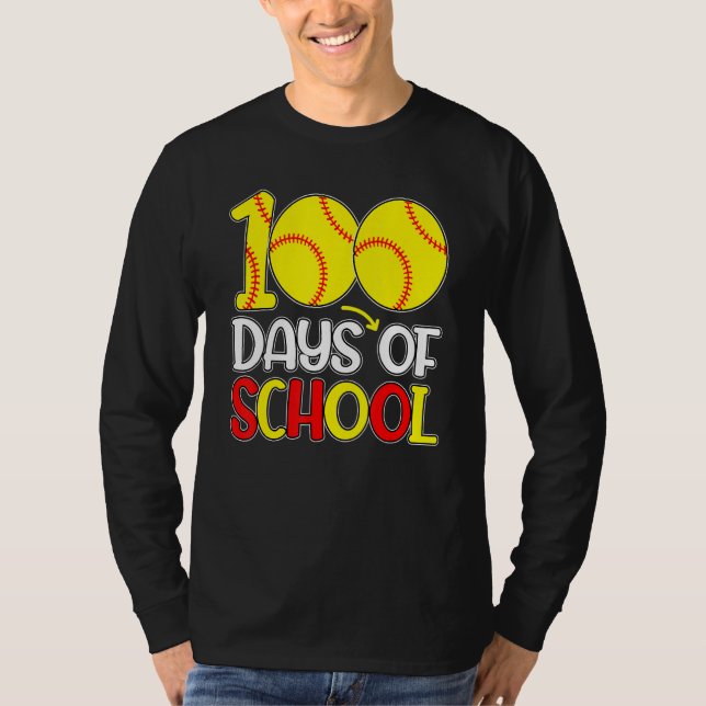 T-shirt 100th Day Of School Teacher Boys Girls 100 Days So (Devant)