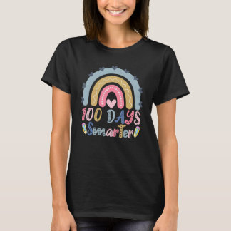 T-shirt 100th Day Of School Teacher Happy 100 Days Smarter