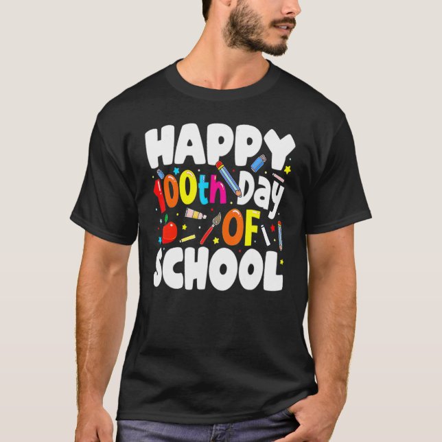T-shirt 100th Day Of School Teachers Costume 100 Days Stud (Devant)