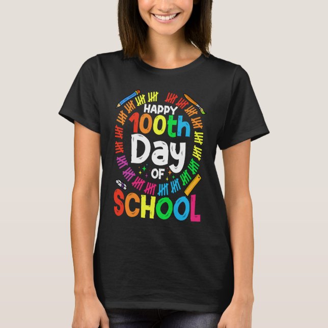 T-shirt 100th Day Of School Teachers Kids Child 100 Days S (Devant)