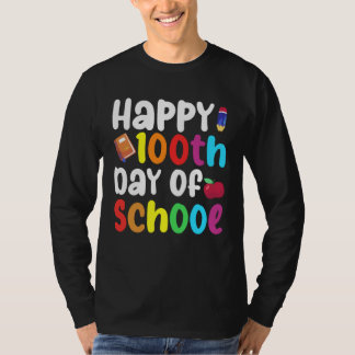 T-shirt 100th Day of School Teachers Kids Child Happy 100