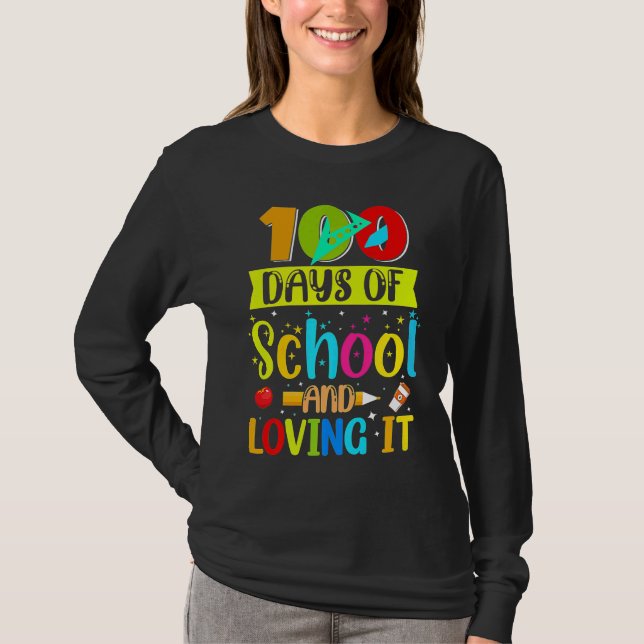 T-shirt 100th Day of School Teachers Students (Devant)