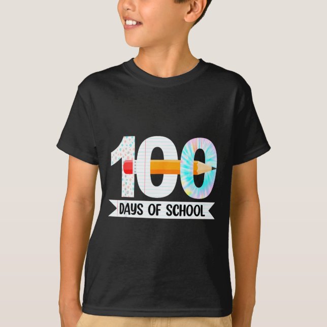 T-shirt 100th Day Of School Teachers Students 100 Days Of  (Devant)