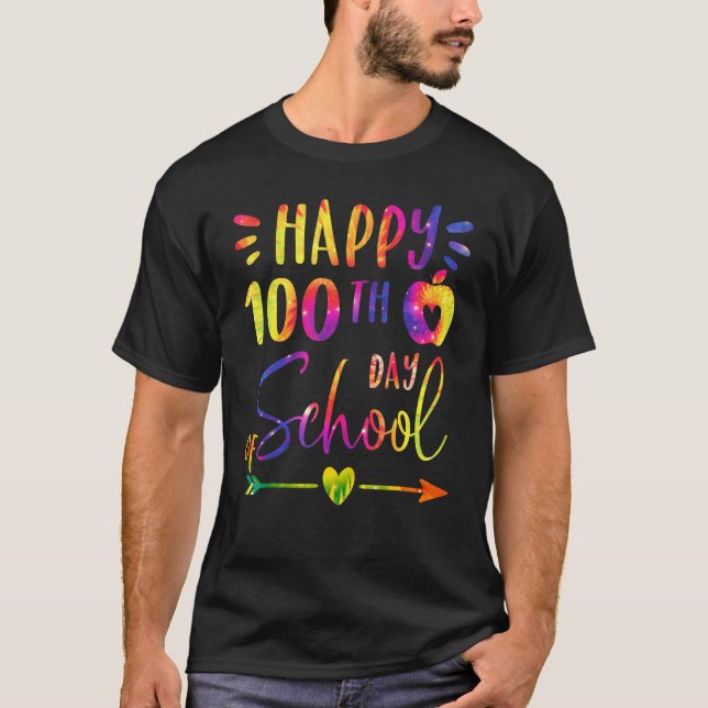 T-shirt 100th Day of School Teachers Students Happy 100 Da (Devant)