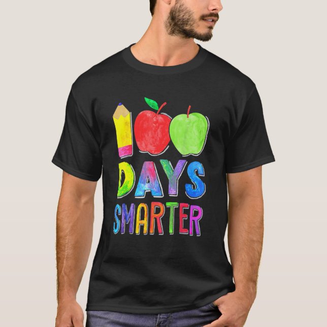 T-shirt 100th Day Student Cute Boys Girls 100 Days Of Scho (Devant)