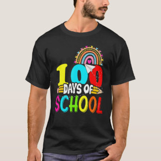 T-shirt 100th Days of School Teacher Kids - 100 Days Smart