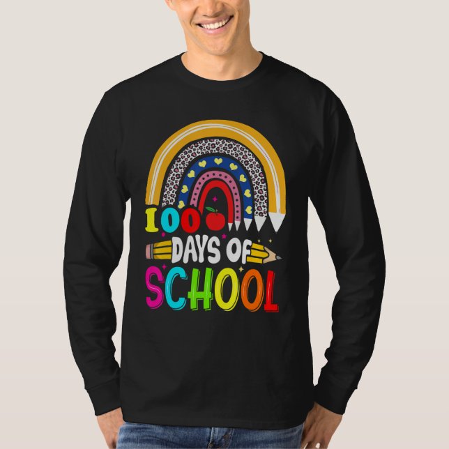 T-shirt 100th Days of School Teacher Kids - 100 Days Smart (Devant)